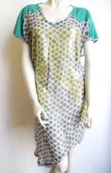 Robe TSUMORI CHISATO vert et jaune