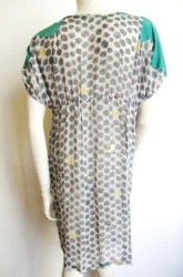 Robe TSUMORI CHISATO vert et jaune