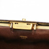 Malette HERMES crocodile marron