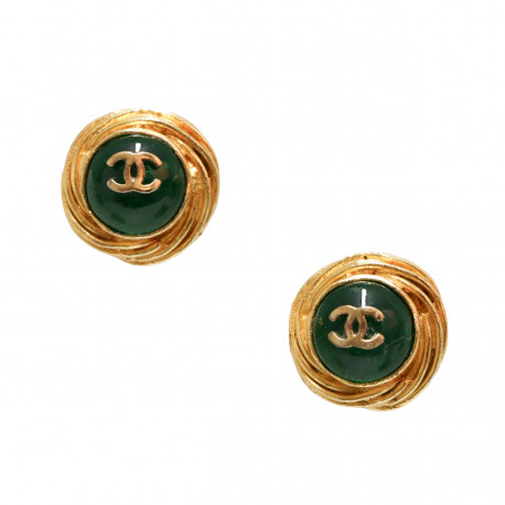 Clips vert CHANEL vintage