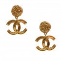 Boucles d'oreilles CHANEL CC dorés