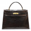 Kelly 32 HERMES porosus Vintage