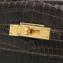 Kelly 32 HERMES porosus Vintage