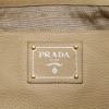 Cabas PRADA cuir grainé beige