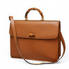 Cartable GUCCI Bamboo cuir caramel 