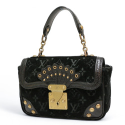 Sac Irving LOUIS VUITTON velours noir Monogram Edition limitéeVelours noir