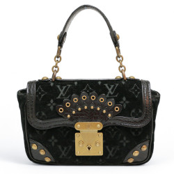 Sac Irving LOUIS VUITTON velours noir Monogram Edition limitéeVelours noir