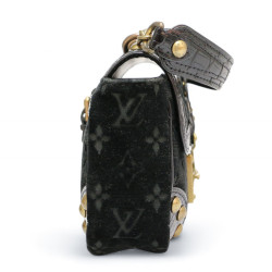 Sac Irving LOUIS VUITTON velours noir Monogram Edition limitéeVelours noir