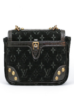 Sac Irving LOUIS VUITTON velours noir Monogram Edition limitéeVelours noir