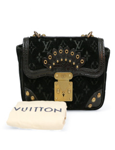 Sac Irving LOUIS VUITTON velours noir Monogram Edition limitéeVelours noir