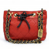 Mini sac CHANEL Vintage cuir rouge