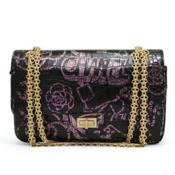 2.55 CHANEL graffitis réédition façon croco