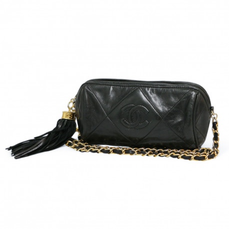 Sac trousse CHANEL noir