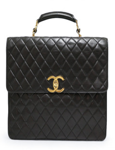 Vintage CHANEL Briefcase with Strap