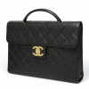 Porte documents CHANEL caviar noir