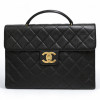 Porte documents CHANEL caviar noir