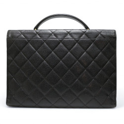 Porte documents CHANEL caviar noir