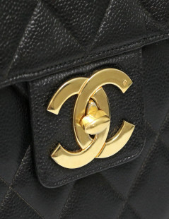 Porte documents CHANEL caviar noir