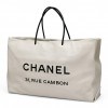 Cabas CHANEL cuir blanc 