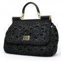 Sac DOLCE & GABBANA raphia noir