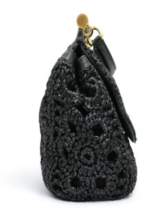 Sac DOLCE & GABBANA raphia noir