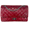 CHANEL 2.55 Jumbo bag in red quilted leather