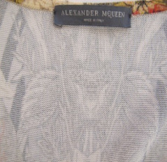 robe ALEXANDER MC QUEEN motifs fleurs