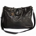 CHANEL quilted leather tote bag