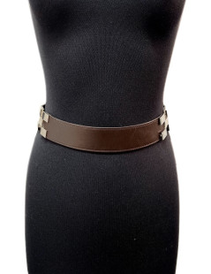 Ceinture HERMES en cuir marron T36