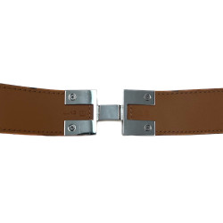 T36 brown leather HERMES belt