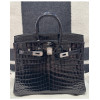 Birkin 25 HERMES crocodile Niloticus noir