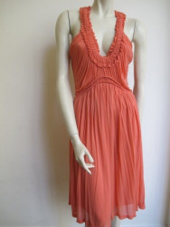 robe ALEXANDER MC QUEEN ROSE corail