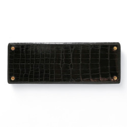 Kelly crocodile Porosus 32 noir