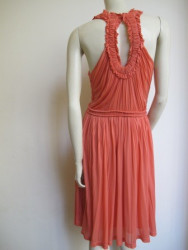 robe ALEXANDER MC QUEEN ROSE corail