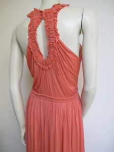 robe ALEXANDER MC QUEEN ROSE corail