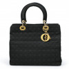 Lady D DIOR toile enduite noir