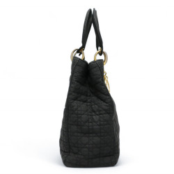 Lady D DIOR toile enduite noir