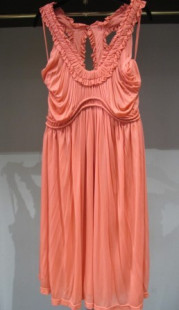 robe ALEXANDER MC QUEEN ROSE corail