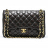 Jumbo CHANEL matelassé noir 