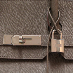 Birkin 35 HERMES Epsom gris Etain