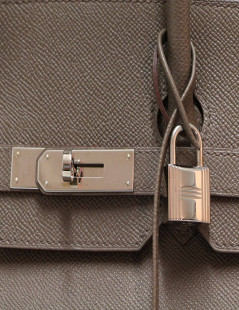 Birkin 35 HERMES Epsom gris Etain