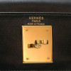 Sac HERMES Kelly 28 toile et cuir vintage