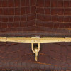 Sac Palonnier HERMES crocodile havane