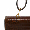 Sac Palonnier HERMES crocodile havane