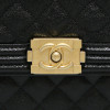 Sac Boy CHANEL Nord Sud vertical grainé noir