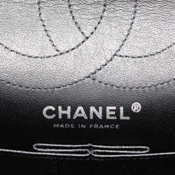 2.55 CHANEL satin noir all black