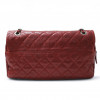 Sac CHANEL cuir grainé souple bordeaux