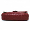 Sac CHANEL cuir grainé souple bordeaux