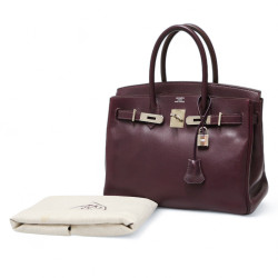 Birkin 30 HERMES Epsom raisin