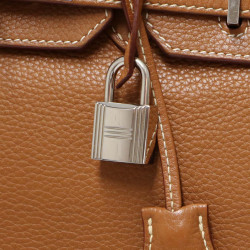 Birkin 30 HERMES Taurillon Clémence gold